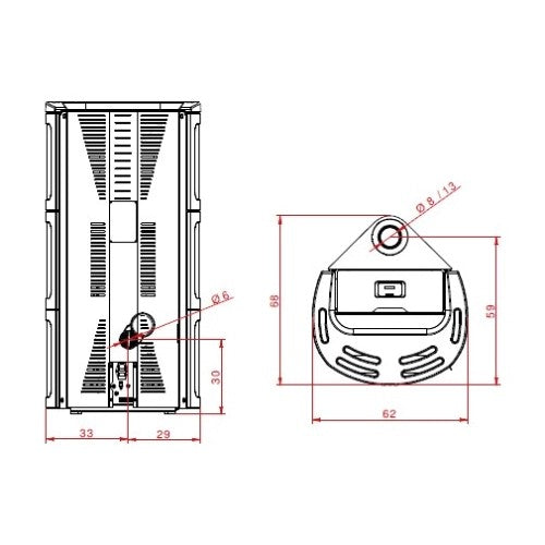 Poêle à granulés Palazzetti Ecofire Nadine US 12 kW