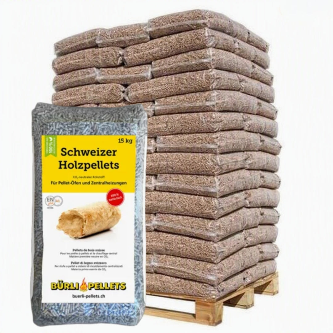 Bürli Holzpellets – Palette de 66 sacs de 15 kg